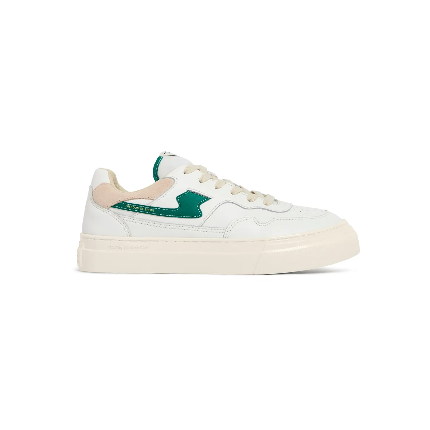 Stepney Workers Club PEARL S-STRIKE LEATHER, White/Green 