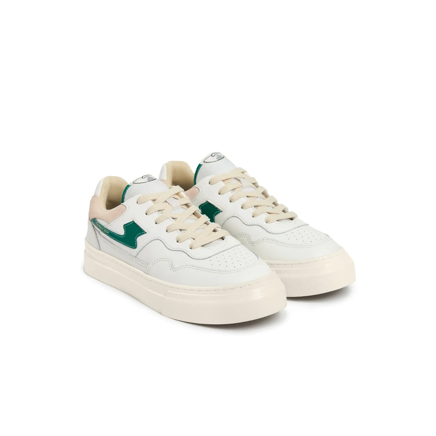 Stepney Workers Club PEARL S-STRIKE LEATHER, White/Green 