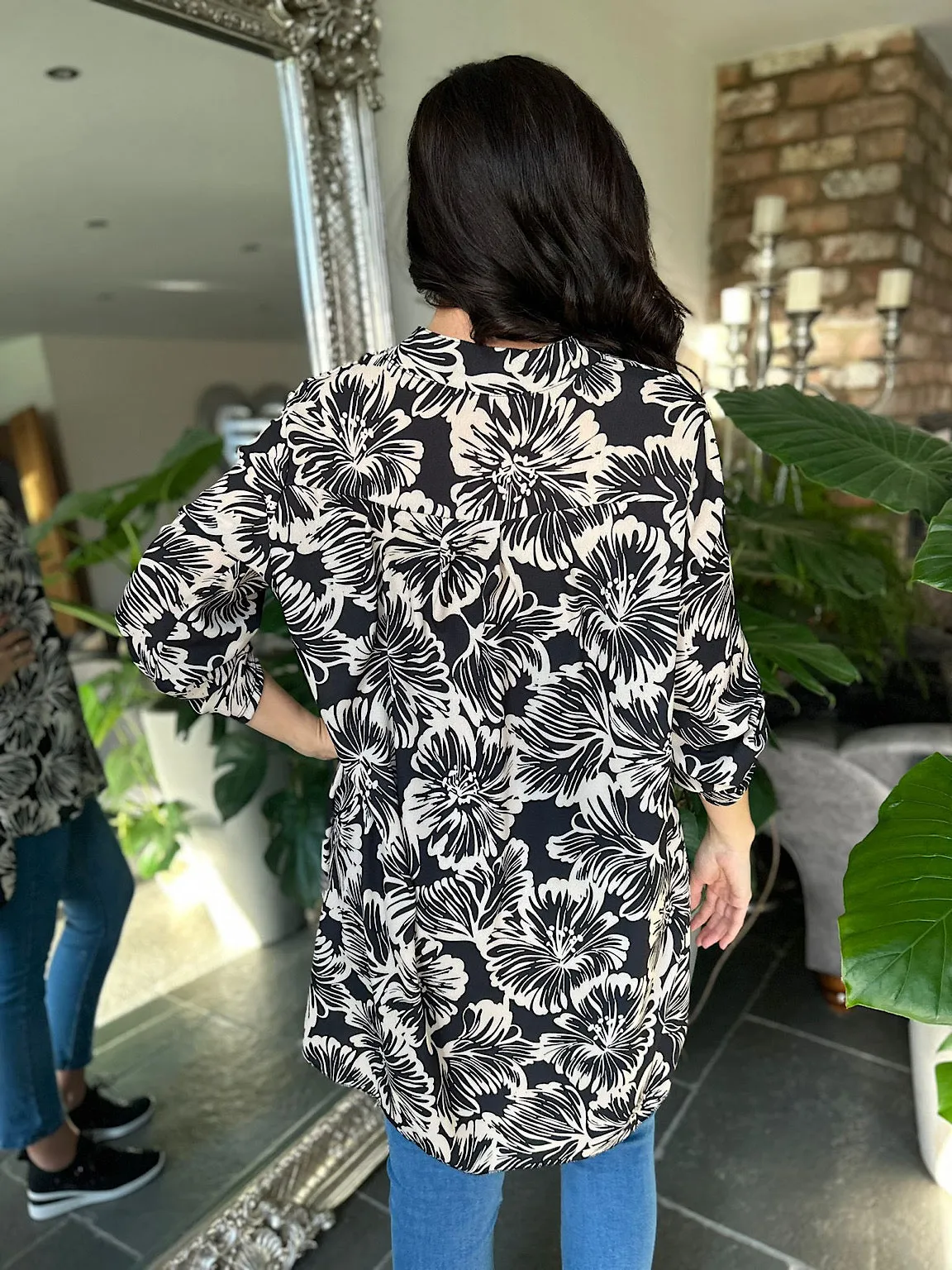 Stone Floral Pattern Blouse Gemma