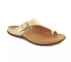 STRIVE JAVA II Light Gold Toe Post Sandal