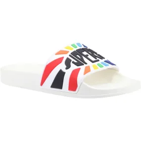 Superga Slide Multicolour Logo Sandals White/Multicolour