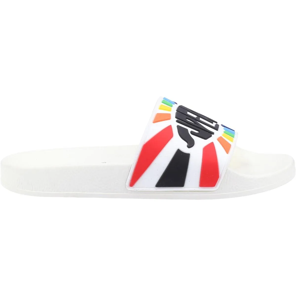 Superga Slide Multicolour Logo Sandals White/Multicolour