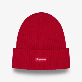 Supreme Beanie 'Overdyed' Red SS24