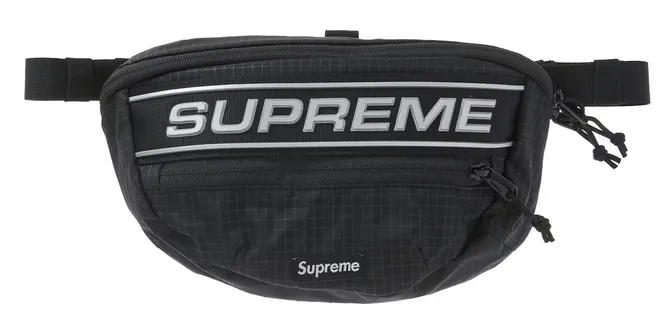 Supreme Logo Waist Bag Black