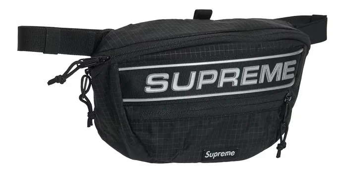 Supreme Logo Waist Bag Black