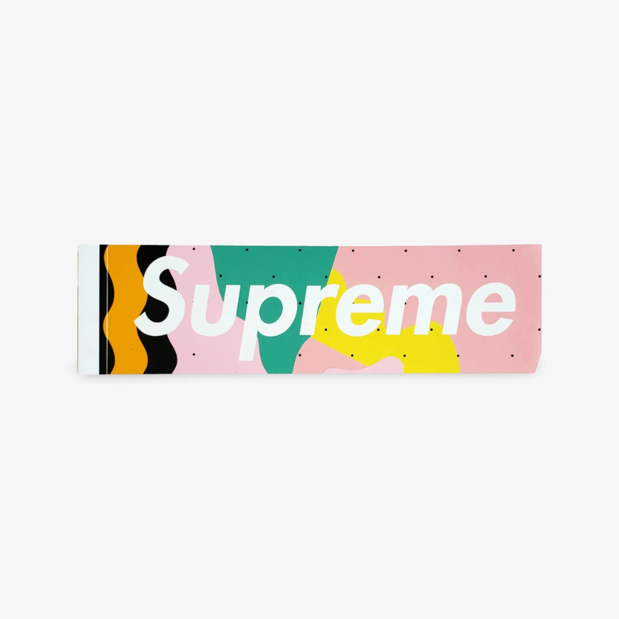 Supreme Sticker 'Box Logo Mendini' (Set of 2) Pink / Orange SS16