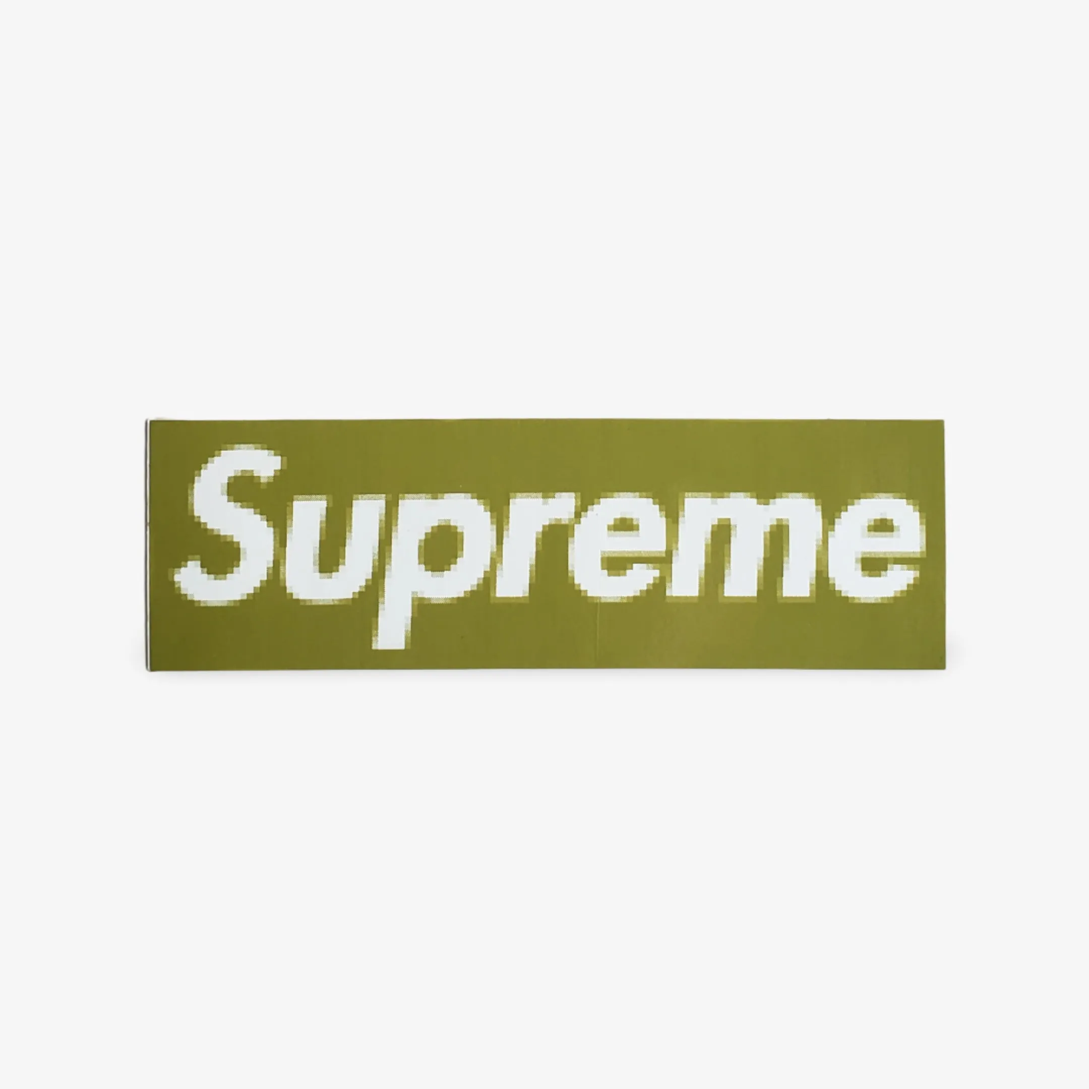 Supreme Sticker 'Box Logo Pixelated' Olive Green 2000