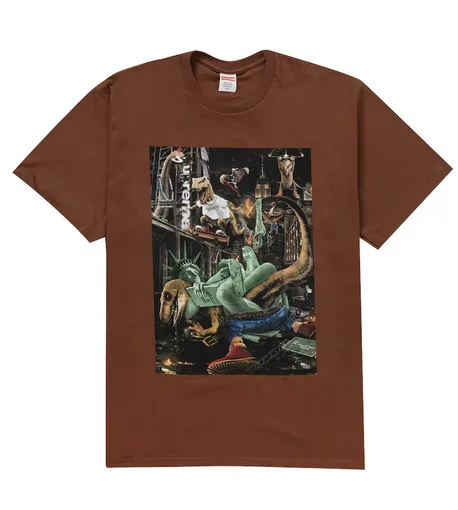 Supreme T-Rex Tee Brown