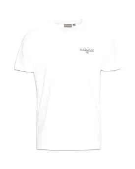 T-Shirt Uomo Napapijri Basic Logo Bianco