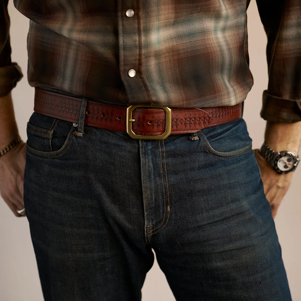 Taos Horsehide Belt No.142 | Whiskey