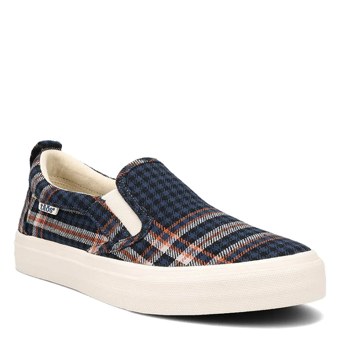 Taos RUBBER SOUL Blue Plaid Canvas Sneakers