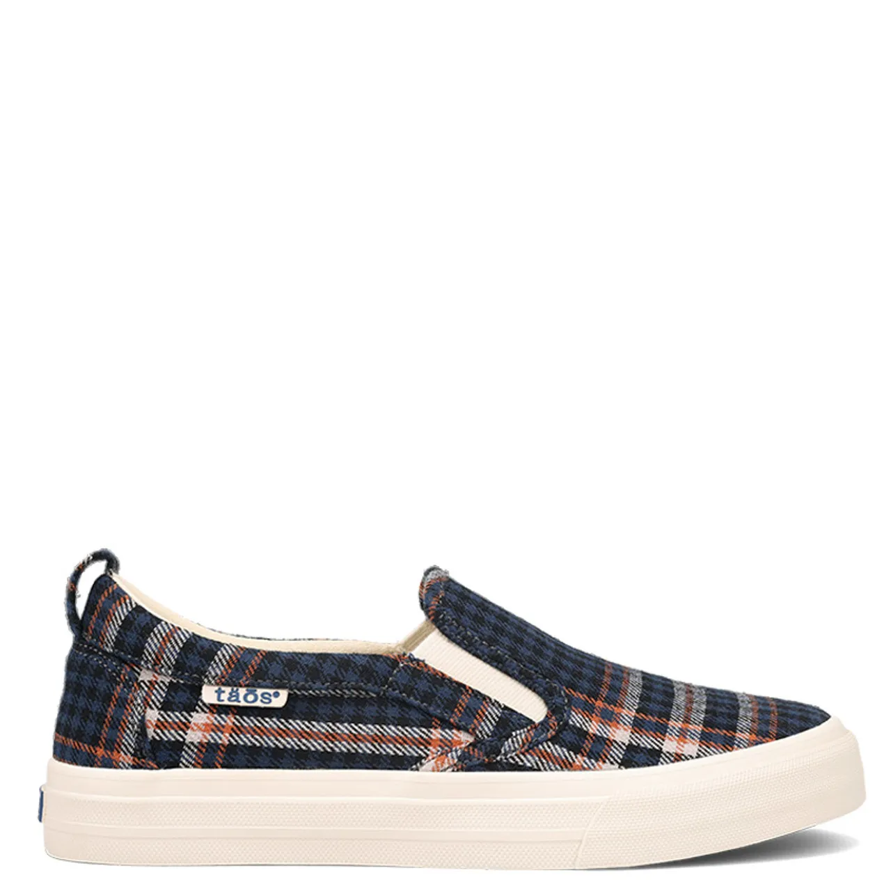 Taos RUBBER SOUL Blue Plaid Canvas Sneakers