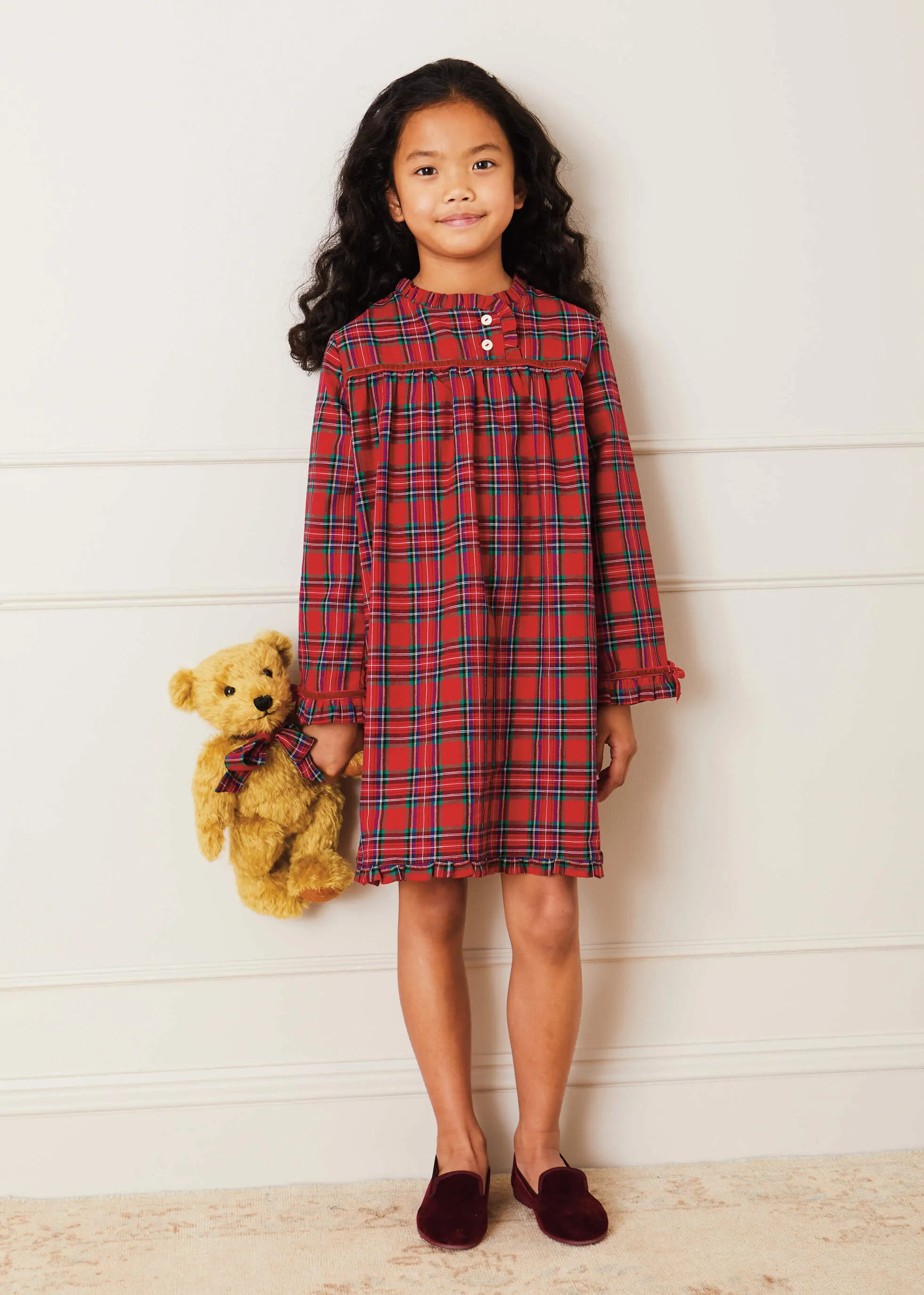 Tartan Nightdress In Red (18mths-10yrs)