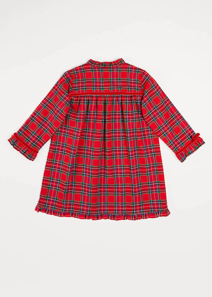 Tartan Nightdress In Red (18mths-10yrs)