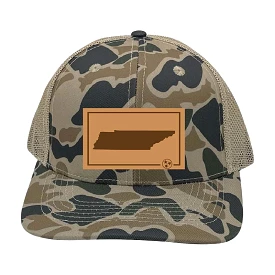 Tennessee Outline Trucker in Old School Camo