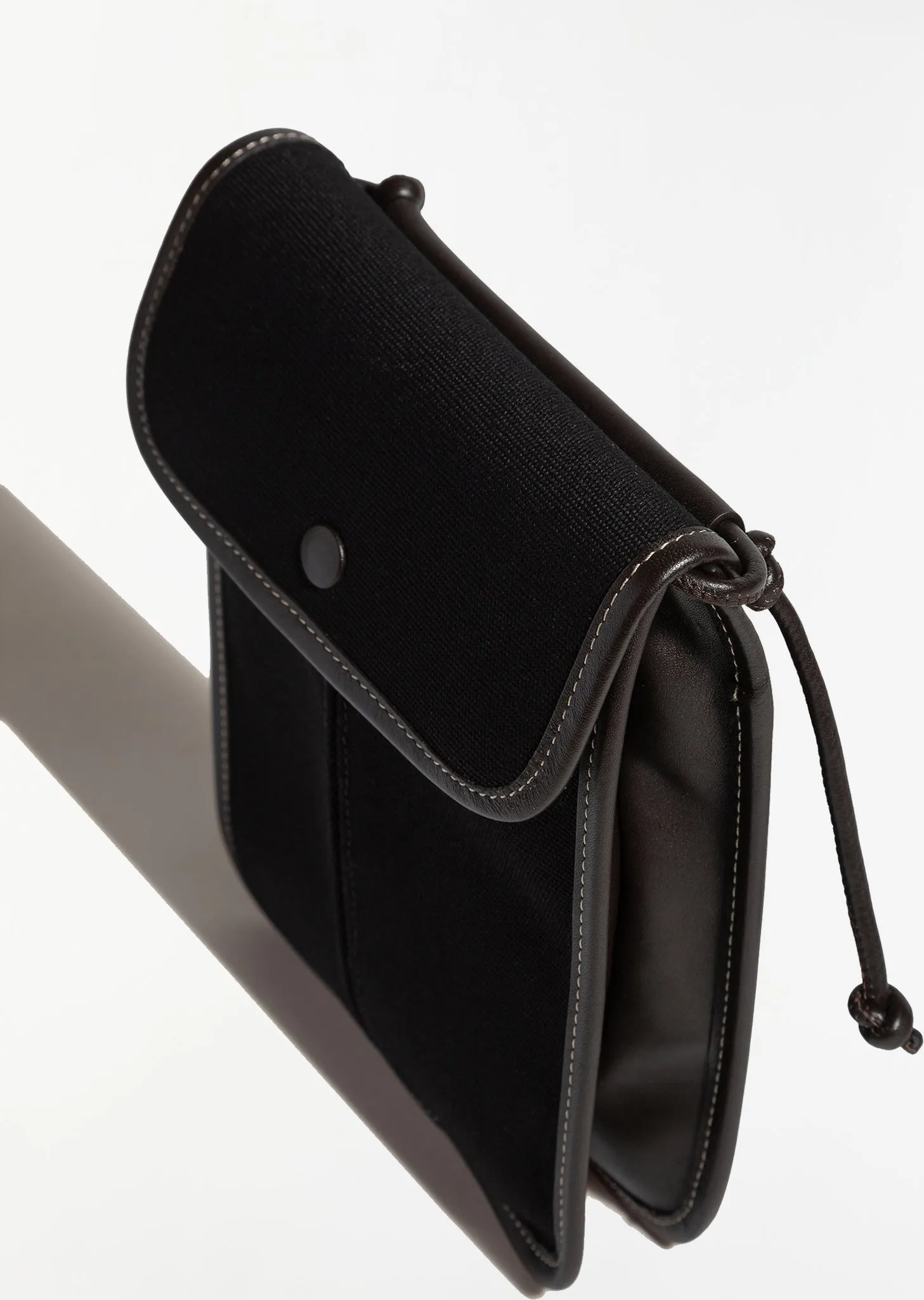 Terra Canvas Bag — Black / DK Brown