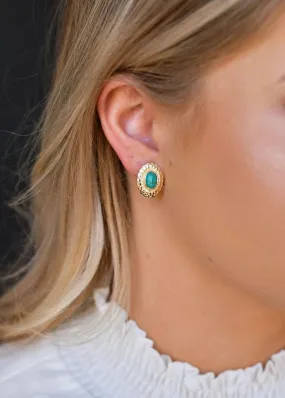 Terra Concho Stud Earring