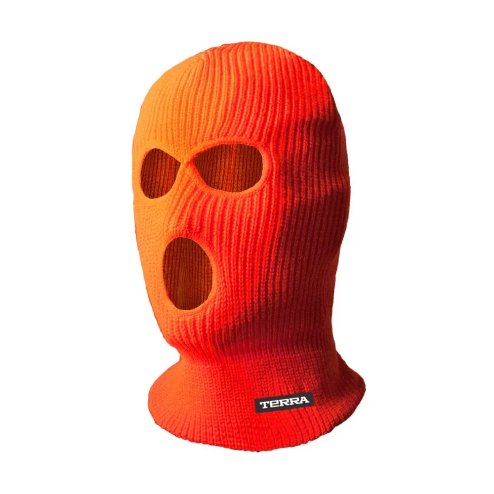 Terra Hi Vis Balaclava 3 Hole - Orange