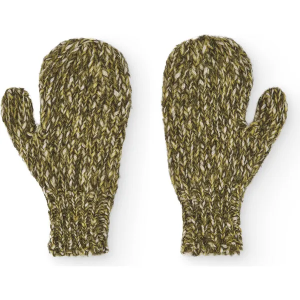 The Animals Observatory Squid Mitten Gloves, Green