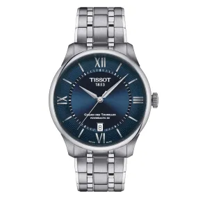 Tissot Chemin Des Tourelles Powermatic Mens Stainless Steel Blue Dial Watch