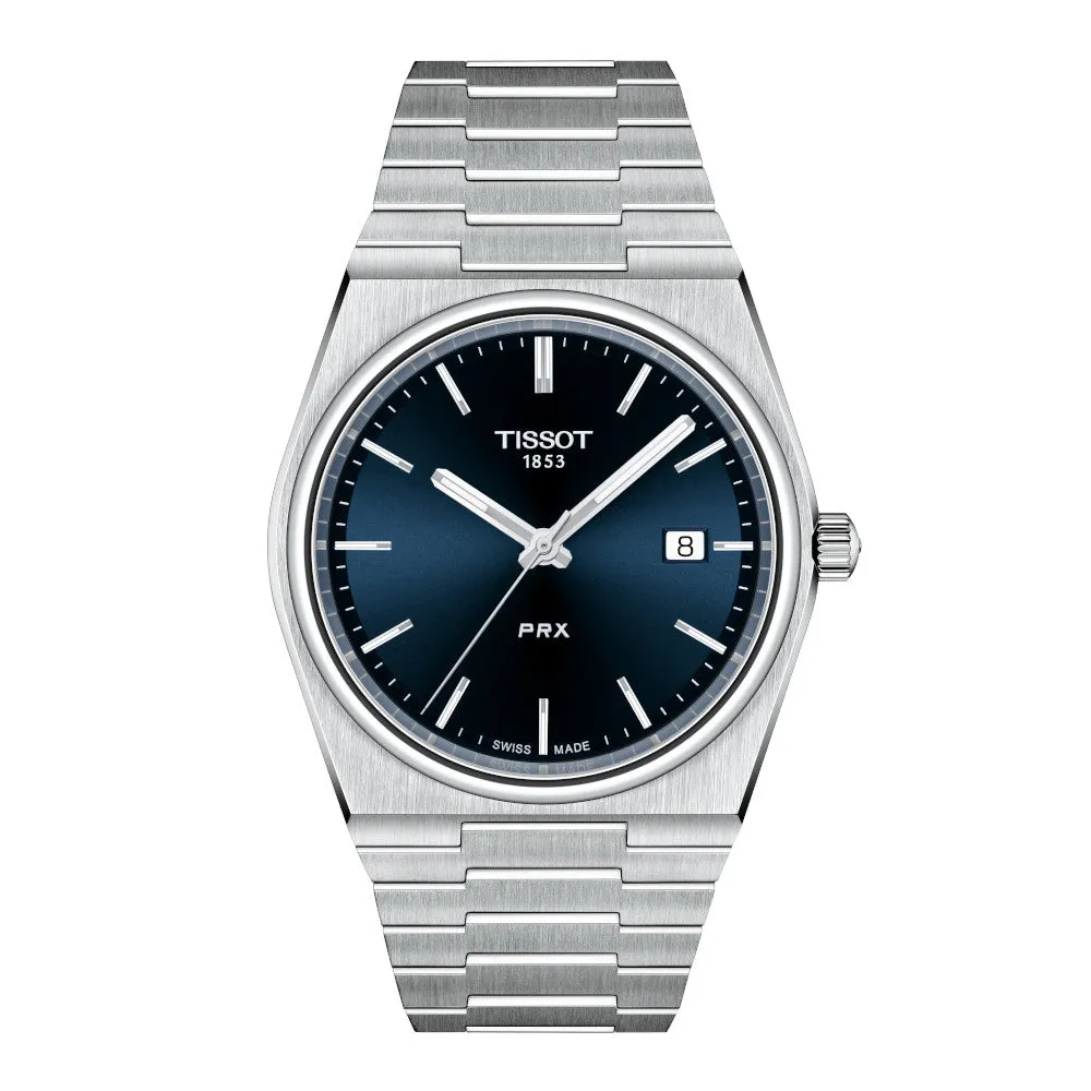 Tissot PRX Mens Stainless Steel Blue Dial Watch