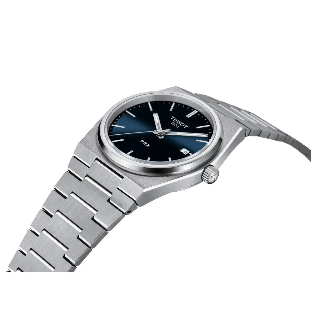 Tissot PRX Mens Stainless Steel Blue Dial Watch