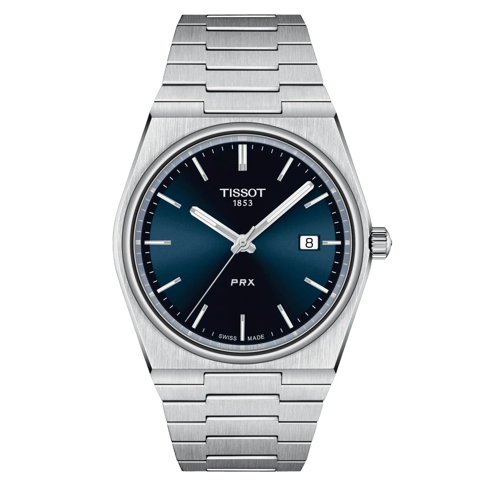 Tissot PRX Mens Stainless Steel Blue Dial Watch