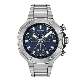 Tissot T-Race Chronograph Mens Stainless Steel Blue Dial Watch