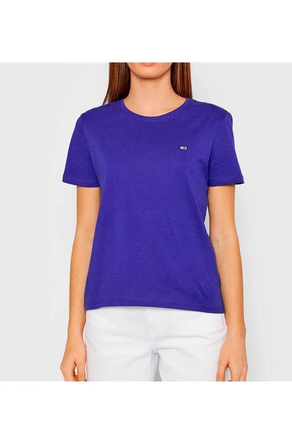 Tommy Hilfiger Women Regular Logo Tee Violet