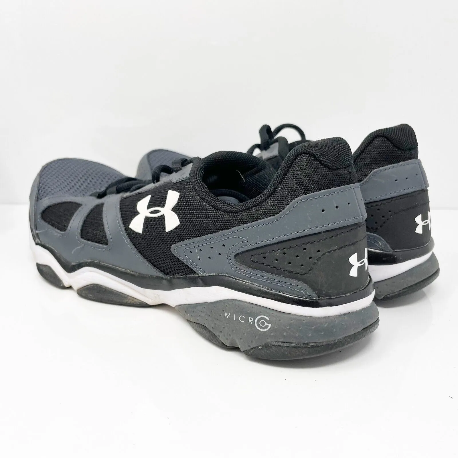 Under Armour Mens Micro G Strive 1252360-029 Black Running Shoes Sneakers Size 8