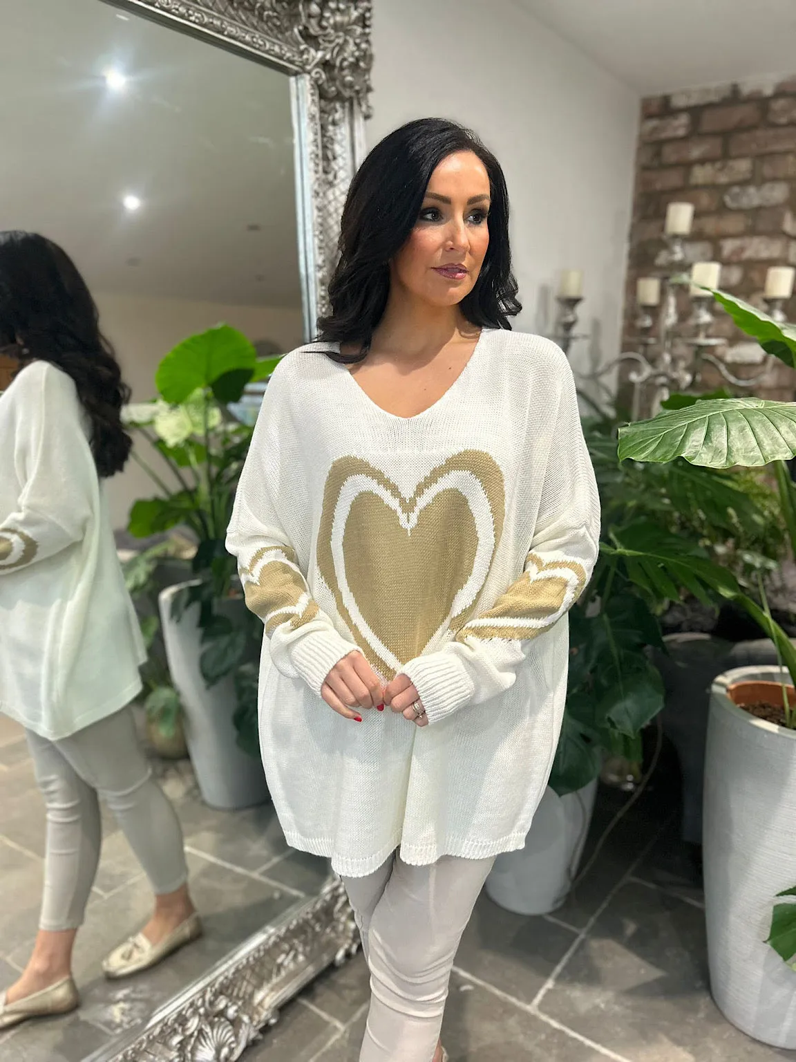 Vanilla Multi Heart Detail Jumper Tina