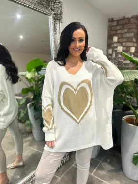 Vanilla Multi Heart Detail Jumper Tina