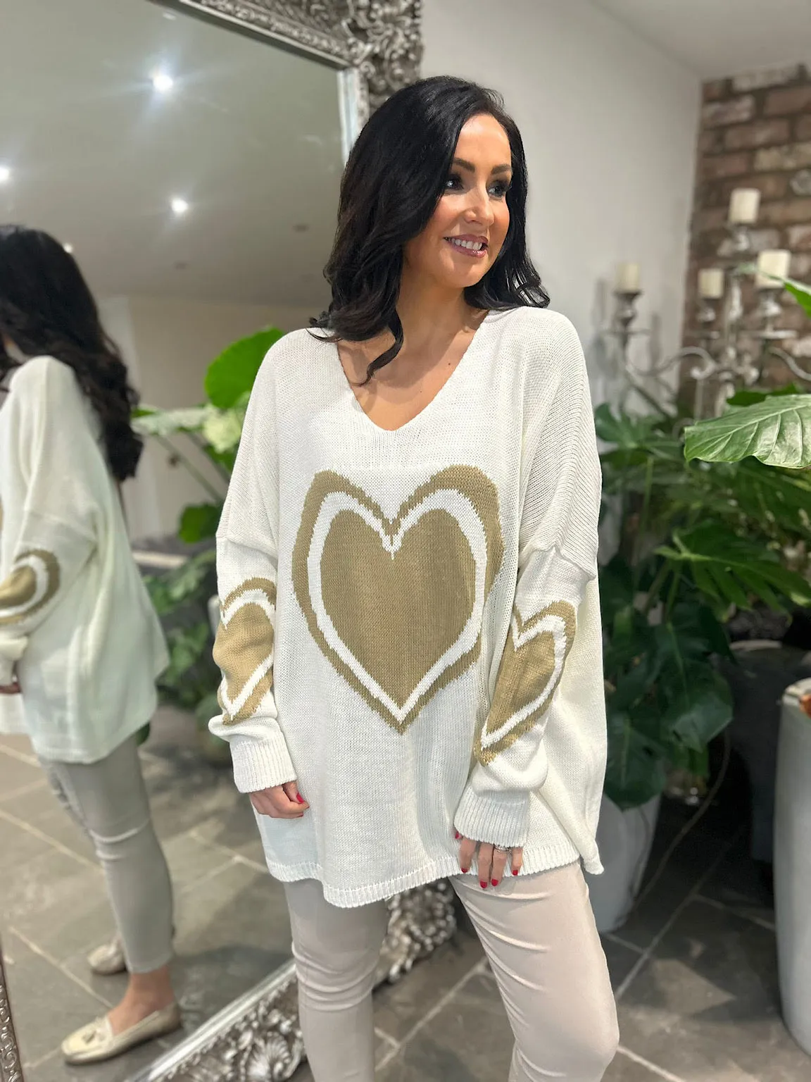 Vanilla Multi Heart Detail Jumper Tina