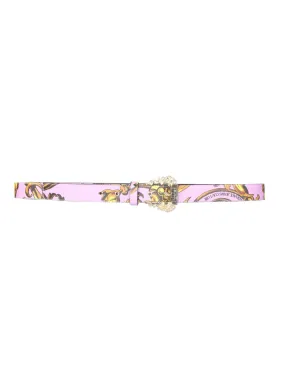 Versace Jeans Couture Baroque Print Buckle Belt