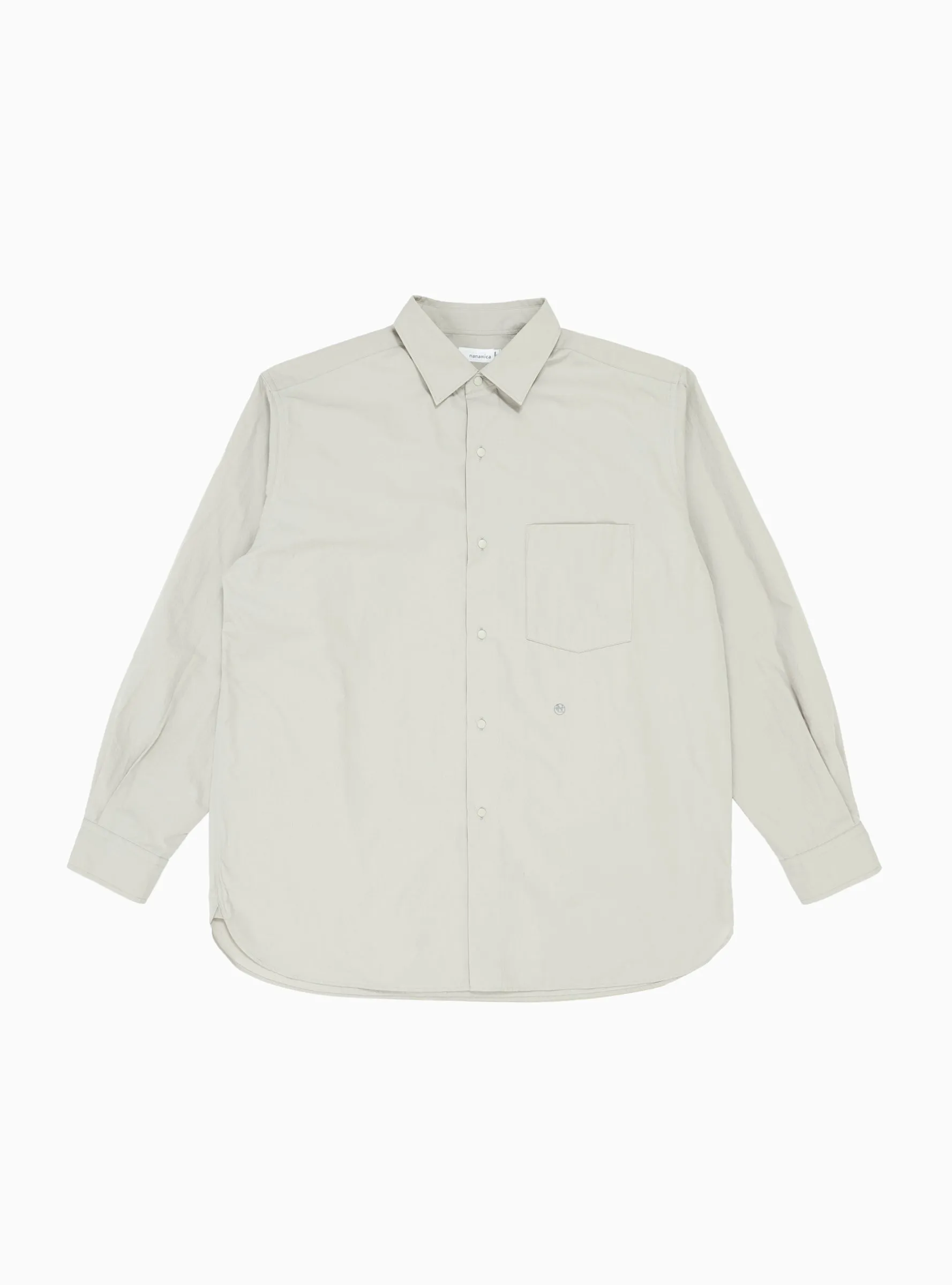 Wind Regular Collar Shirt Light Grey