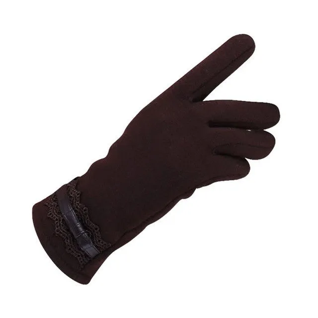 Women Gloves Driving Screen Outdoor Shopping Warm Waist Gloves Handschoenen Winter Dames Luva Feminina#A11 SM6