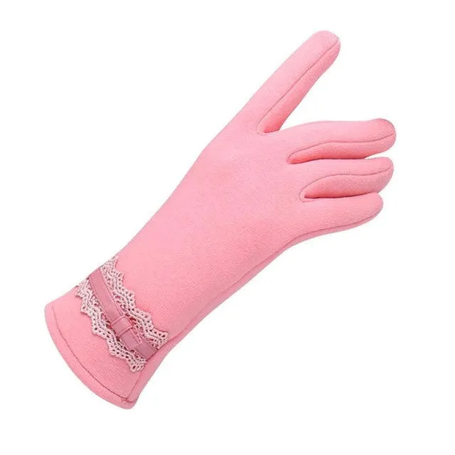 Women Gloves Driving Screen Outdoor Shopping Warm Waist Gloves Handschoenen Winter Dames Luva Feminina#A11 SM6