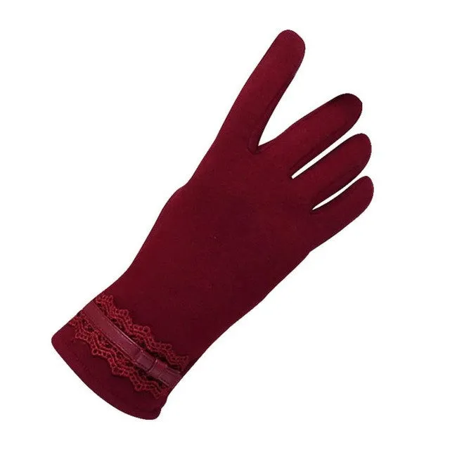 Women Gloves Driving Screen Outdoor Shopping Warm Waist Gloves Handschoenen Winter Dames Luva Feminina#A11 SM6