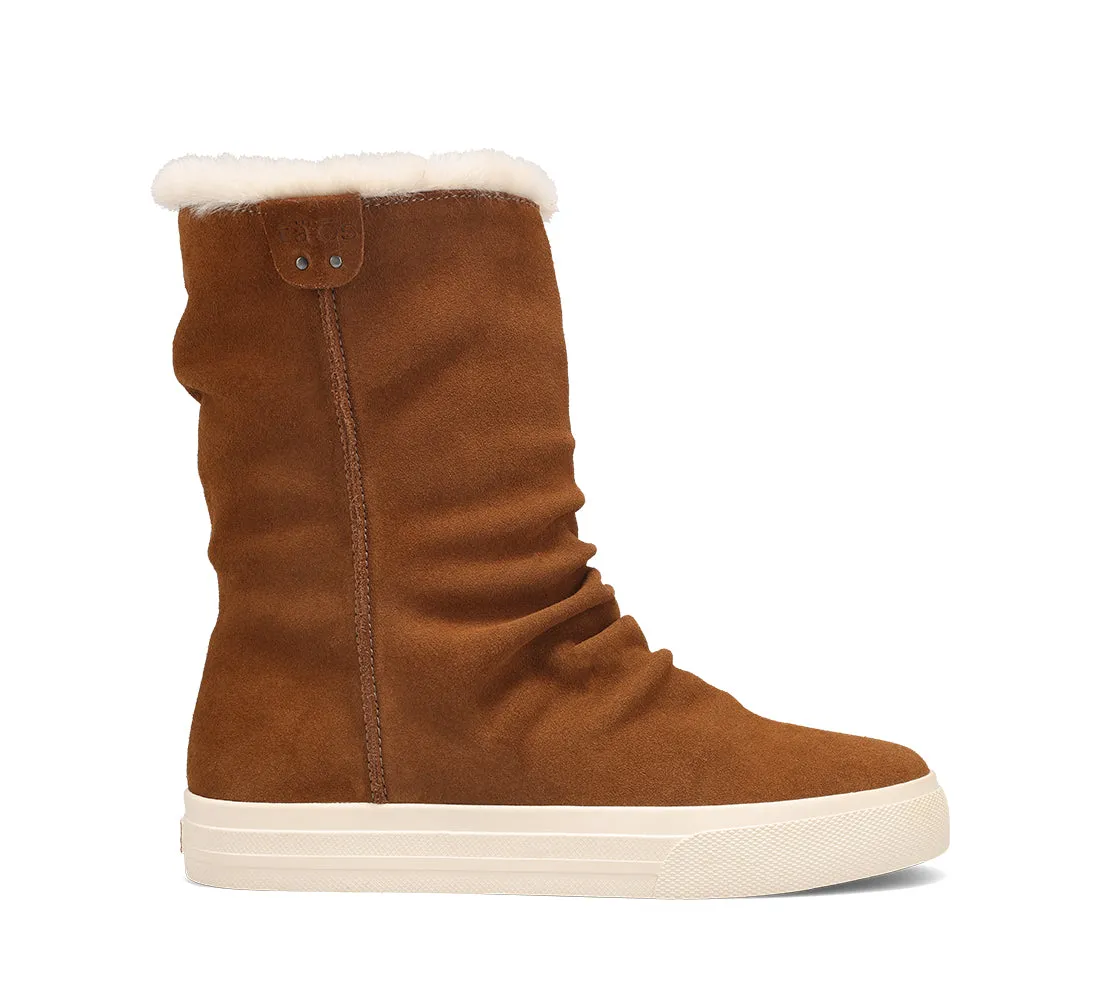 Women's Taos Cozy Chic Color: Chestnut Suede