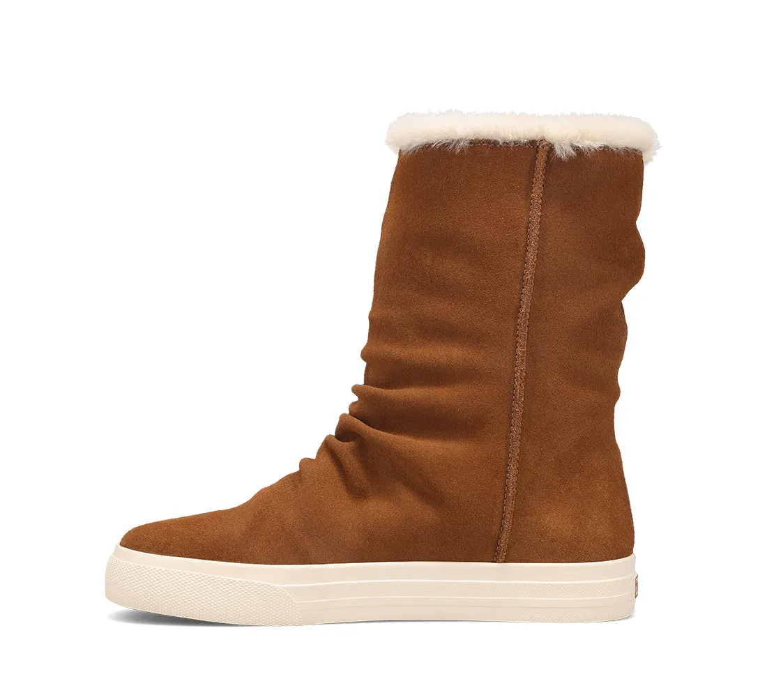 Women's Taos Cozy Chic Color: Chestnut Suede