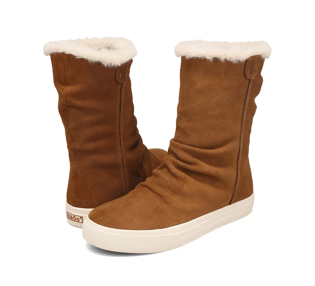 Women's Taos Cozy Chic Color: Chestnut Suede